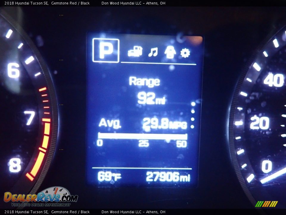 2018 Hyundai Tucson SE Gemstone Red / Black Photo #28