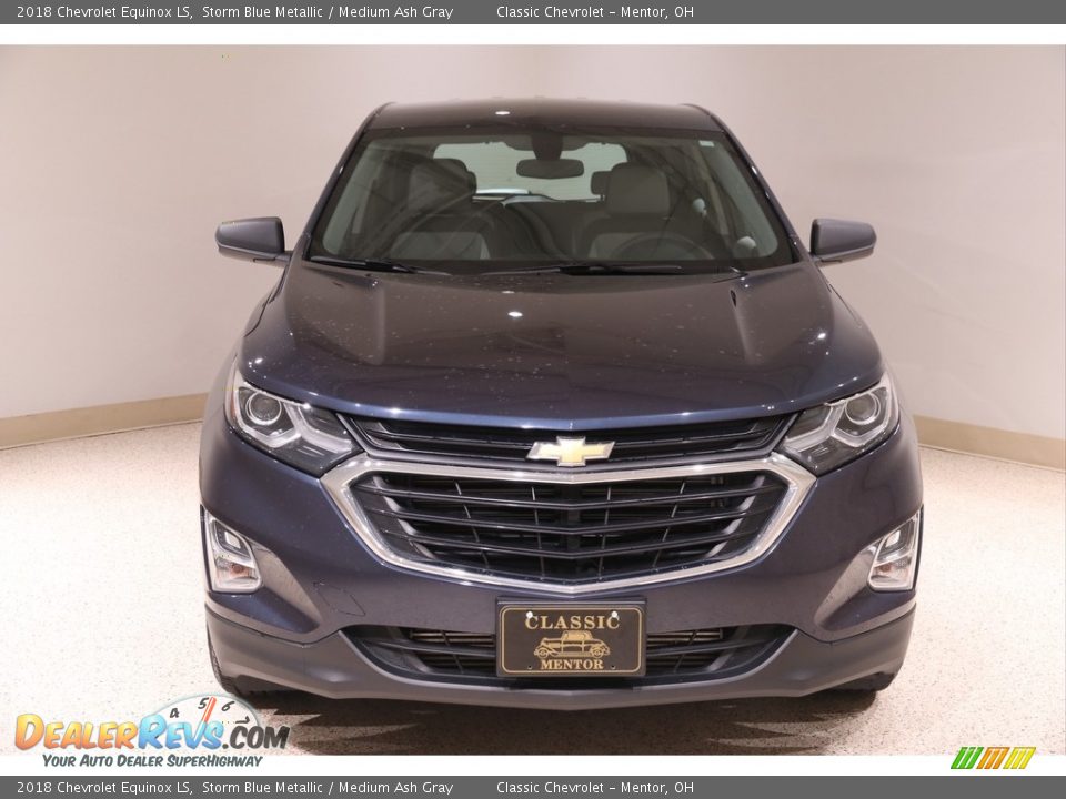 2018 Chevrolet Equinox LS Storm Blue Metallic / Medium Ash Gray Photo #2