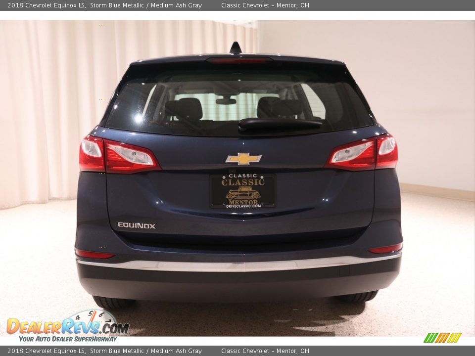 2018 Chevrolet Equinox LS Storm Blue Metallic / Medium Ash Gray Photo #16