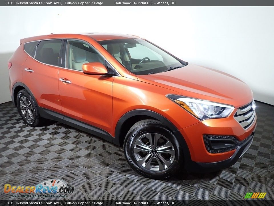 2016 Hyundai Santa Fe Sport AWD Canyon Copper / Beige Photo #2