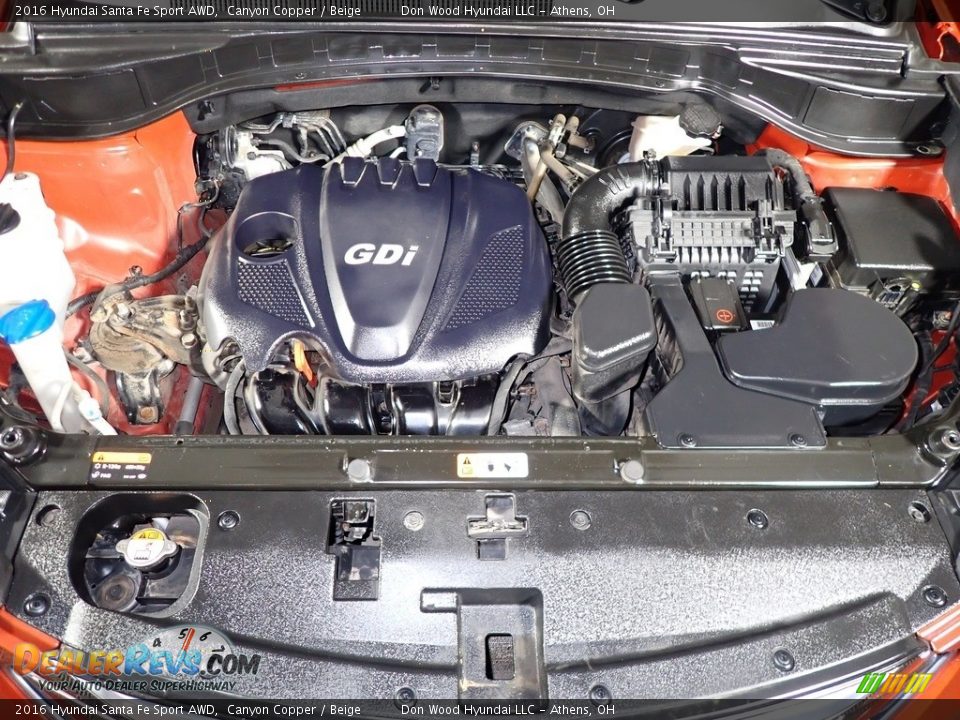 2016 Hyundai Santa Fe Sport AWD 2.4 Liter GDI DOHC 16-Valve D-CVVT 4 Cylinder Engine Photo #6