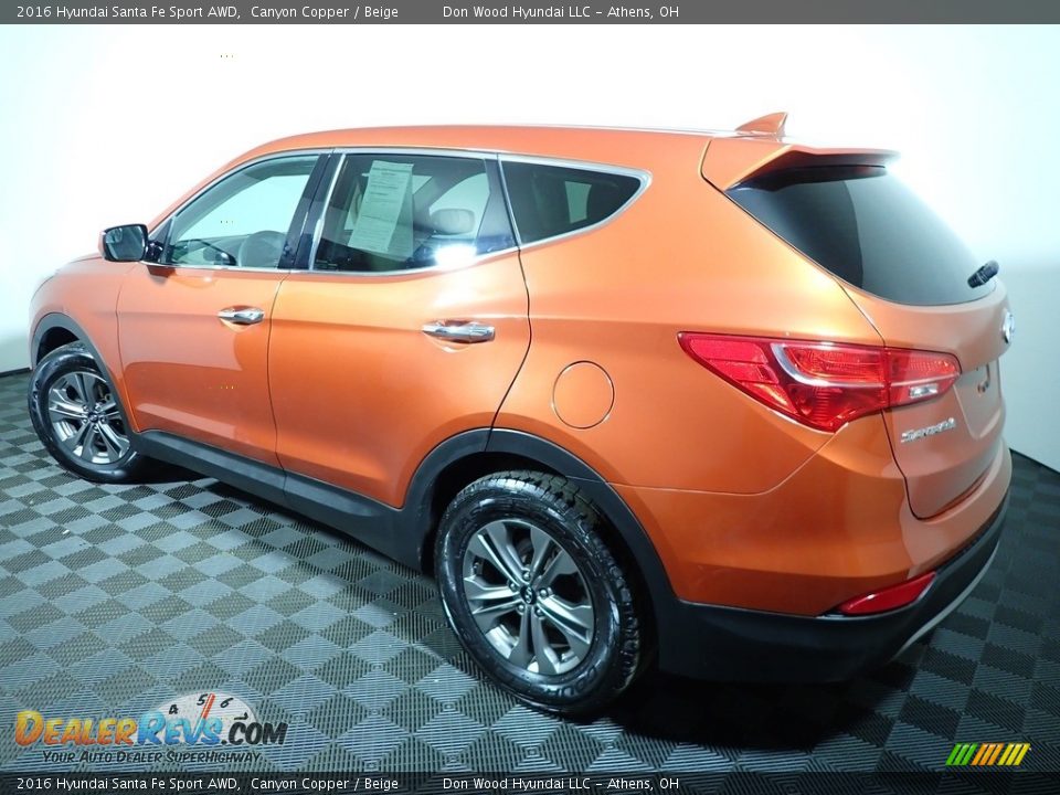 2016 Hyundai Santa Fe Sport AWD Canyon Copper / Beige Photo #9