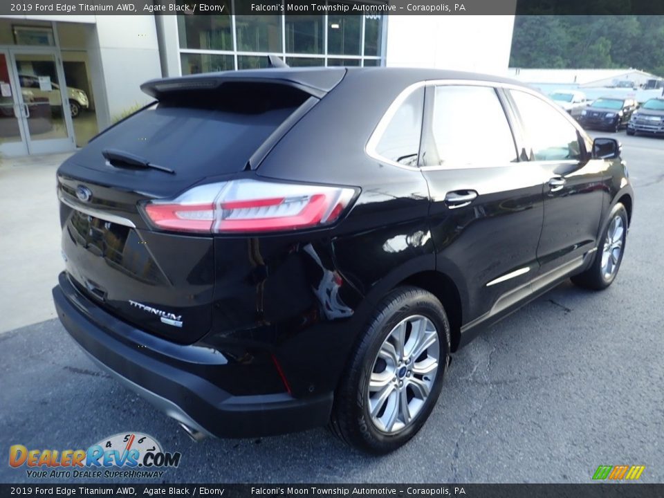 2019 Ford Edge Titanium AWD Agate Black / Ebony Photo #2