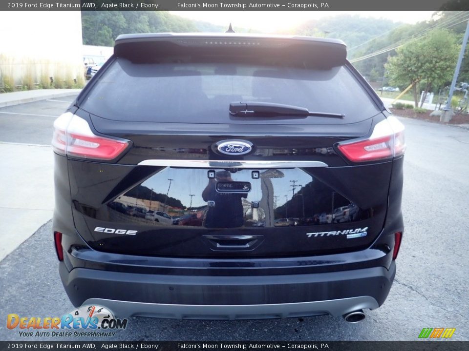 2019 Ford Edge Titanium AWD Agate Black / Ebony Photo #3