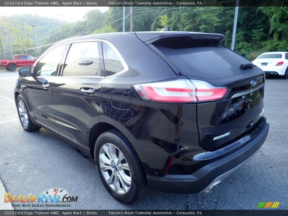 2019 Ford Edge Titanium AWD Agate Black / Ebony Photo #5
