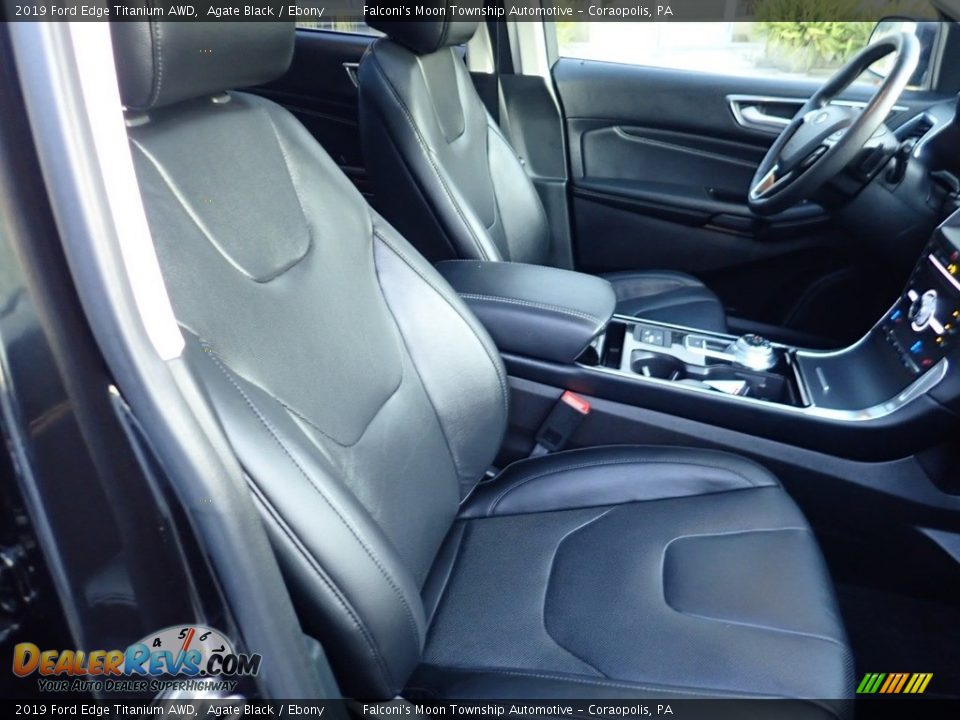2019 Ford Edge Titanium AWD Agate Black / Ebony Photo #11