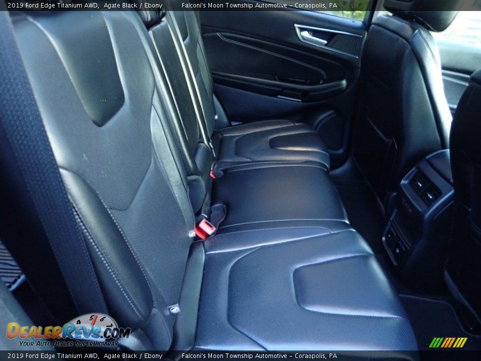 2019 Ford Edge Titanium AWD Agate Black / Ebony Photo #14