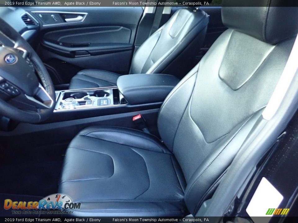 2019 Ford Edge Titanium AWD Agate Black / Ebony Photo #15
