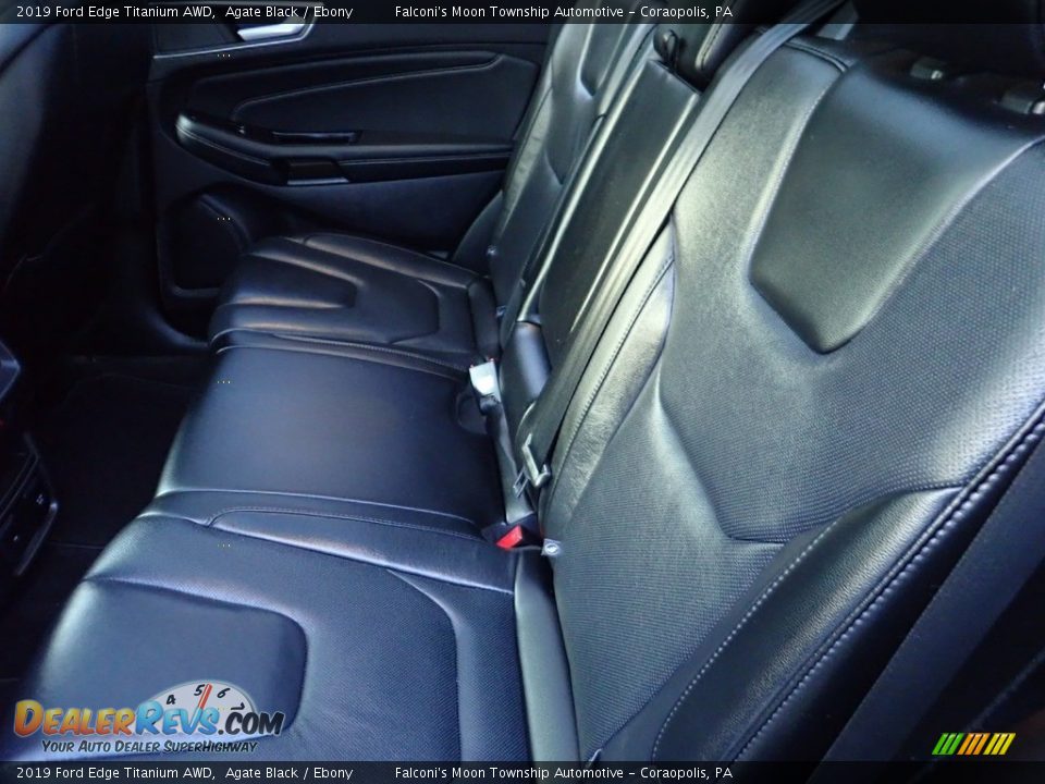 2019 Ford Edge Titanium AWD Agate Black / Ebony Photo #17