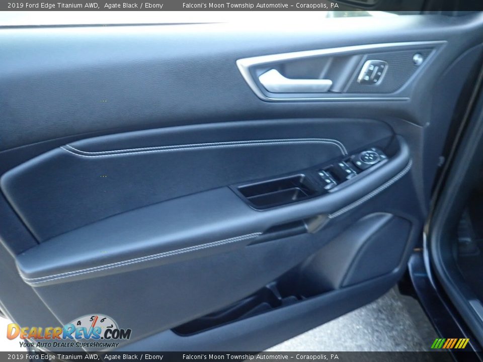 2019 Ford Edge Titanium AWD Agate Black / Ebony Photo #19