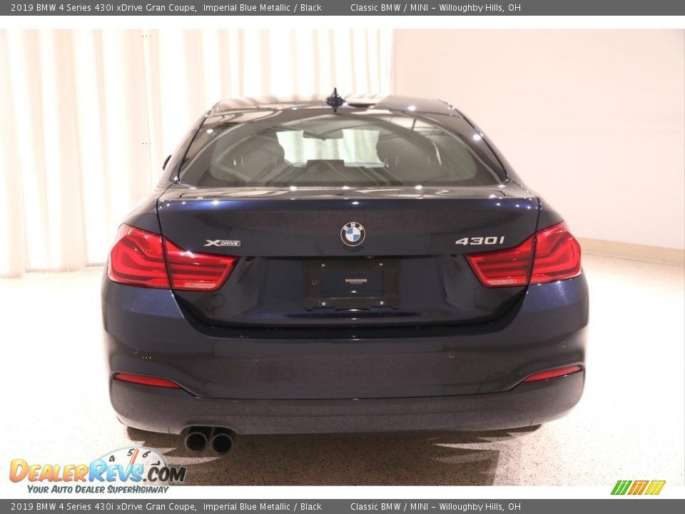 2019 BMW 4 Series 430i xDrive Gran Coupe Imperial Blue Metallic / Black Photo #18