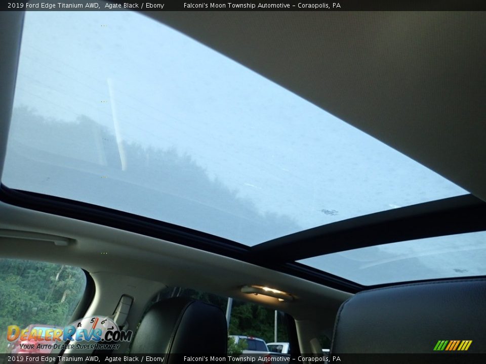 2019 Ford Edge Titanium AWD Agate Black / Ebony Photo #20