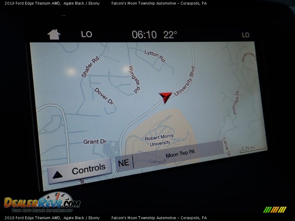 2019 Ford Edge Titanium AWD Agate Black / Ebony Photo #21