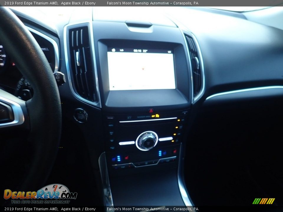 2019 Ford Edge Titanium AWD Agate Black / Ebony Photo #22