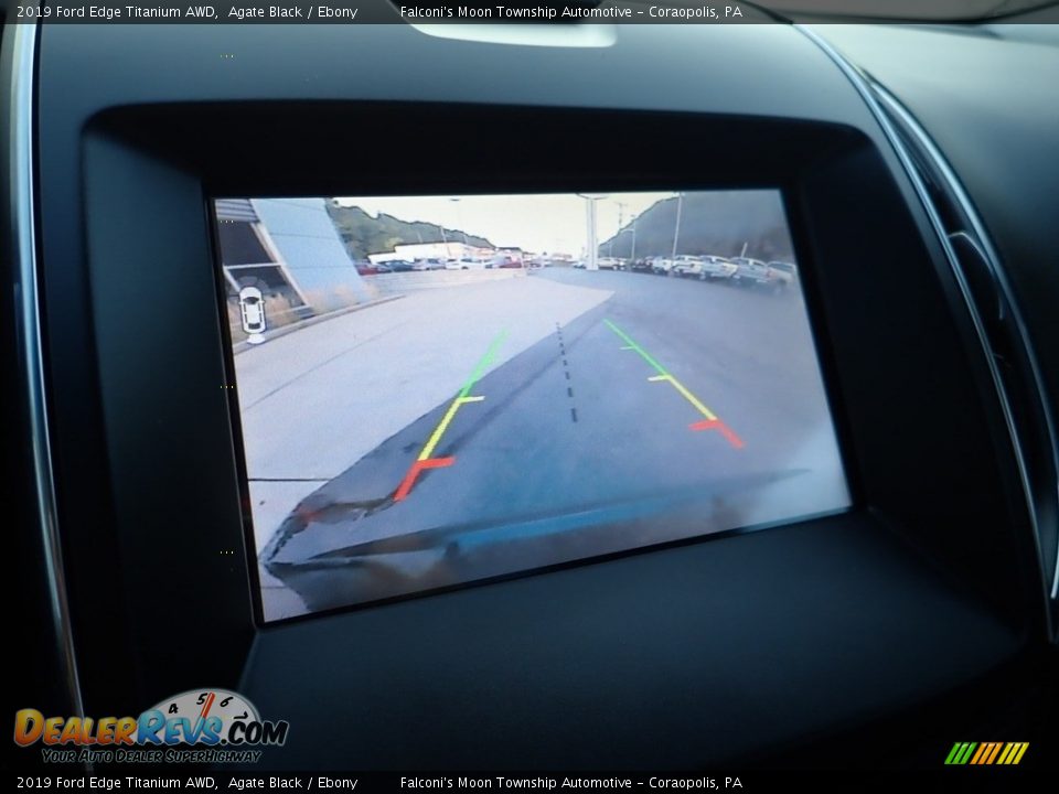 2019 Ford Edge Titanium AWD Agate Black / Ebony Photo #25
