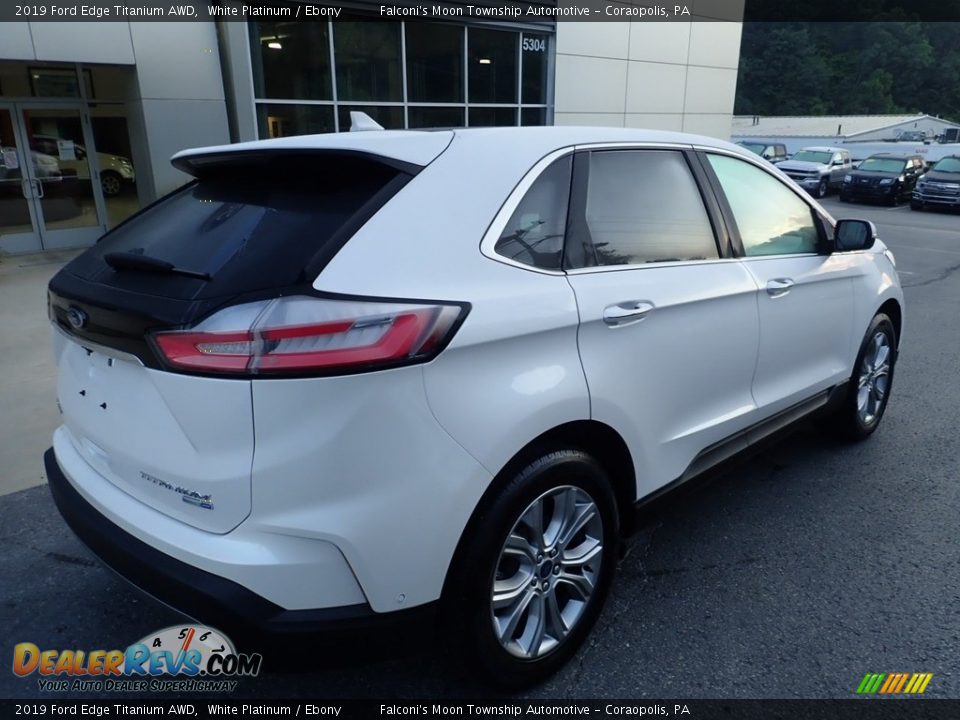 2019 Ford Edge Titanium AWD White Platinum / Ebony Photo #2