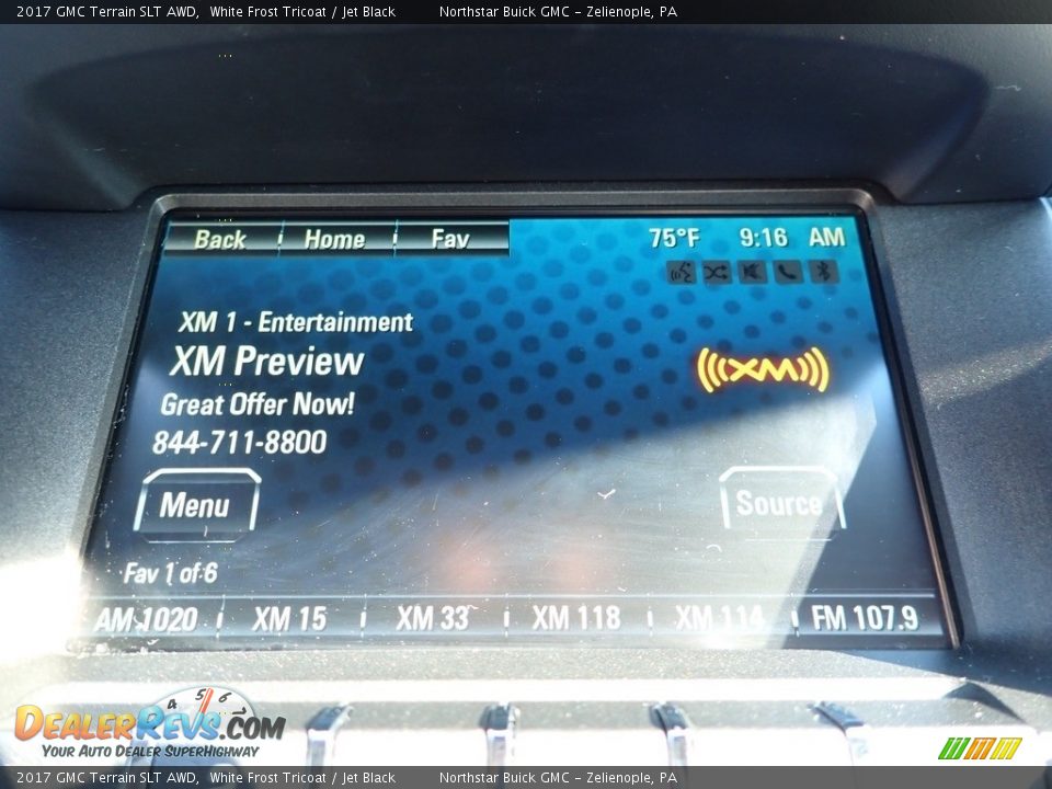 2017 GMC Terrain SLT AWD White Frost Tricoat / Jet Black Photo #26