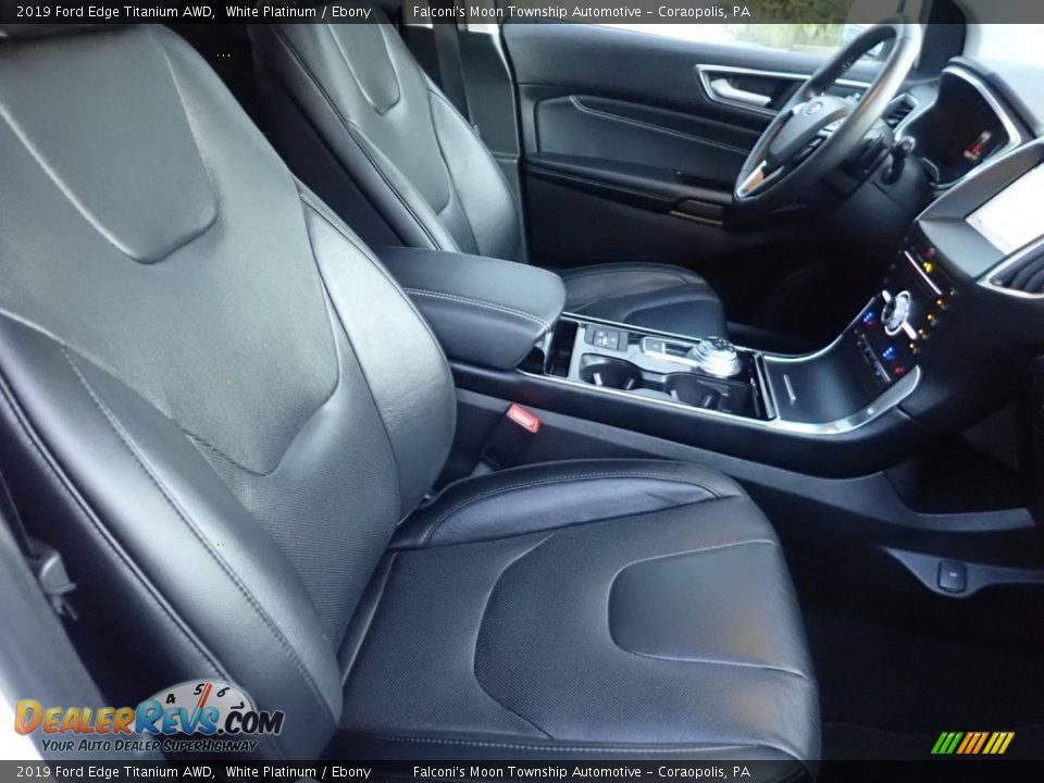 2019 Ford Edge Titanium AWD White Platinum / Ebony Photo #11