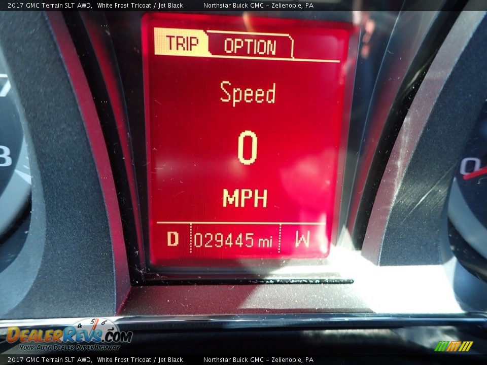 2017 GMC Terrain SLT AWD White Frost Tricoat / Jet Black Photo #30