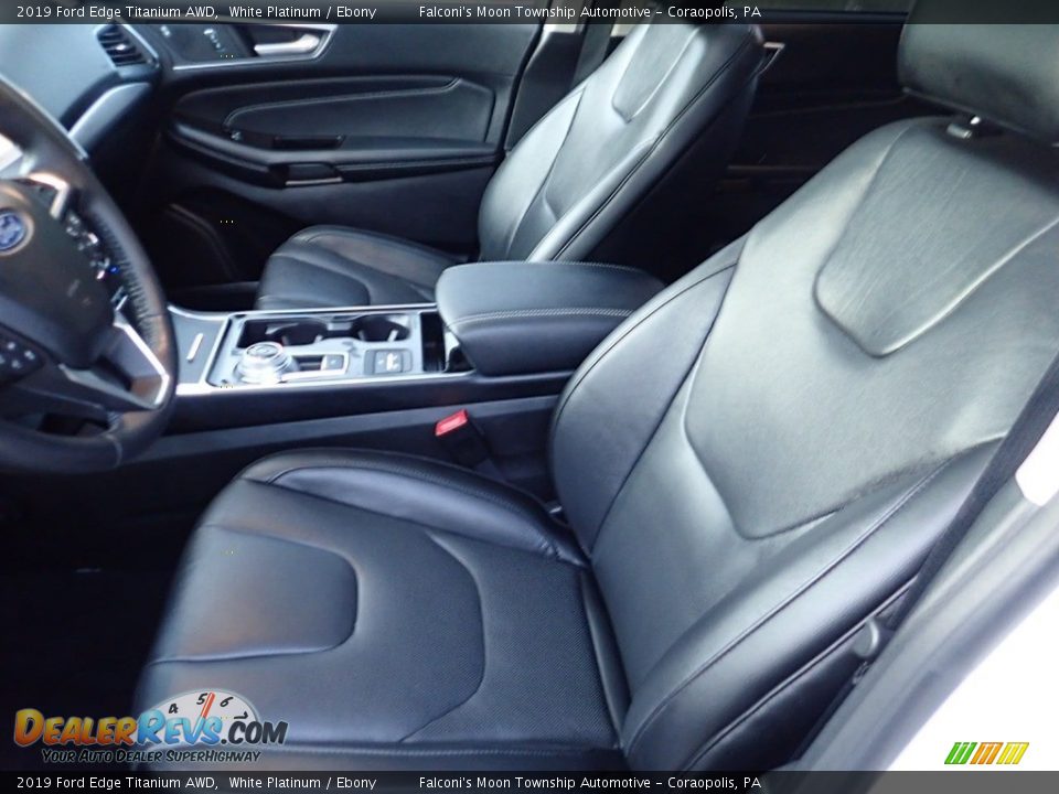 2019 Ford Edge Titanium AWD White Platinum / Ebony Photo #15