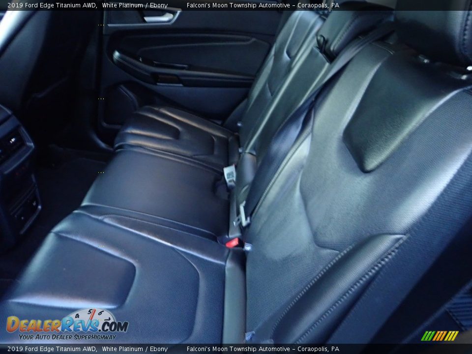 2019 Ford Edge Titanium AWD White Platinum / Ebony Photo #16