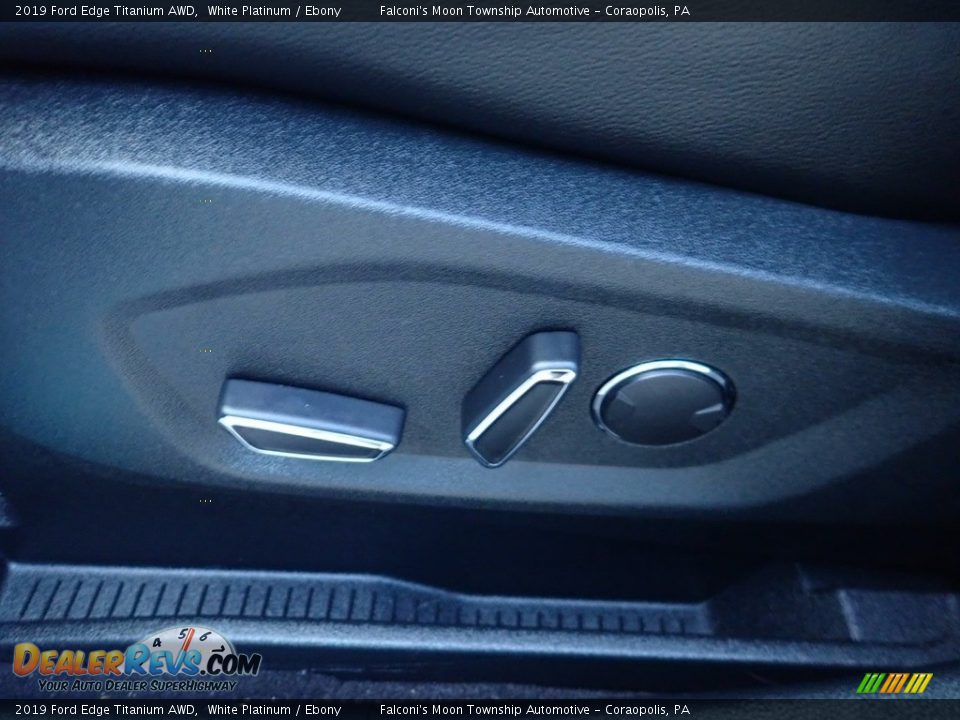 2019 Ford Edge Titanium AWD White Platinum / Ebony Photo #19