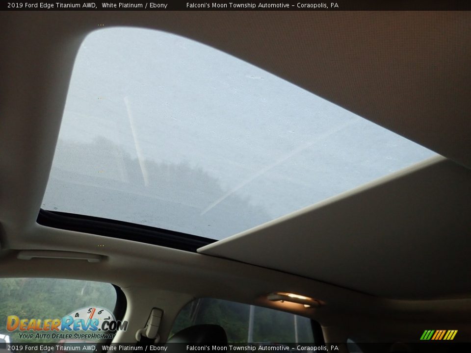 2019 Ford Edge Titanium AWD White Platinum / Ebony Photo #20