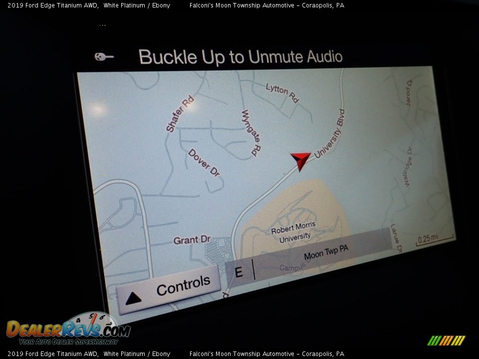 2019 Ford Edge Titanium AWD White Platinum / Ebony Photo #21