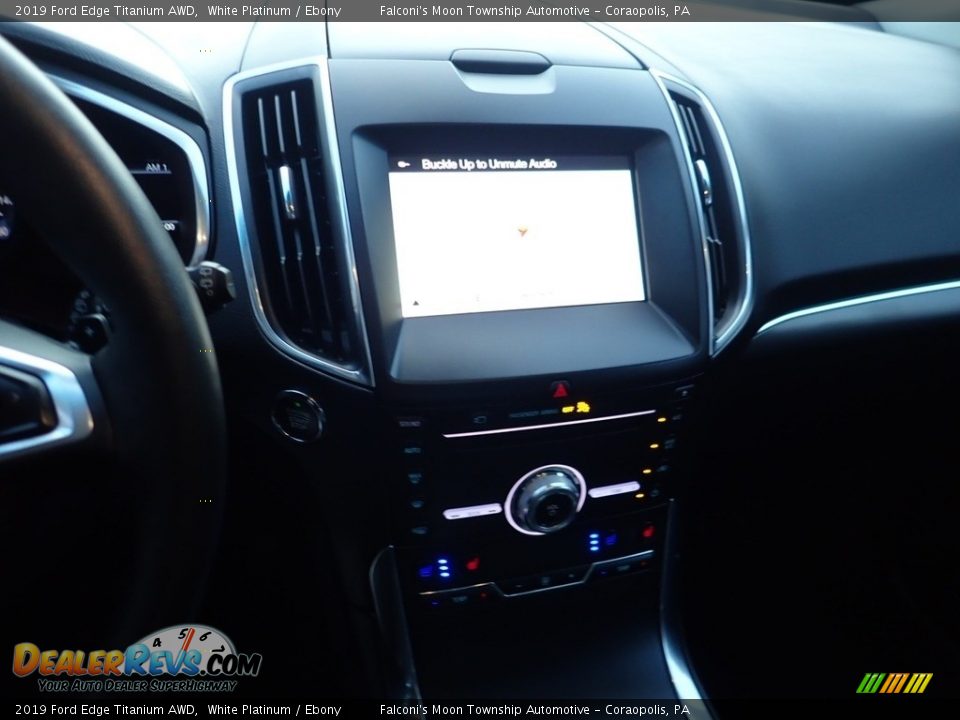 2019 Ford Edge Titanium AWD White Platinum / Ebony Photo #22