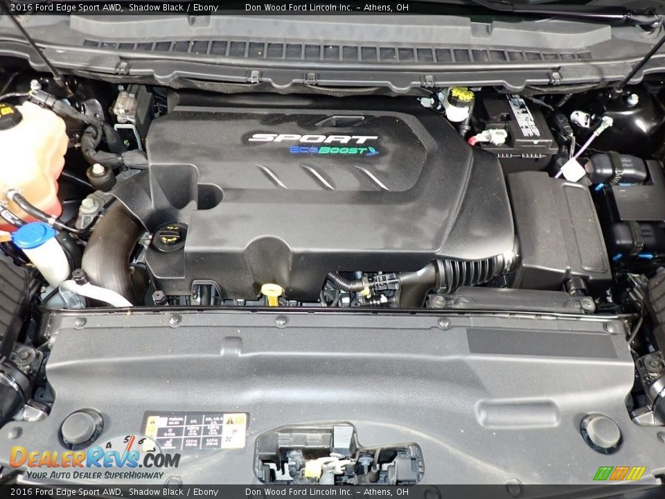 2016 Ford Edge Sport AWD Shadow Black / Ebony Photo #6