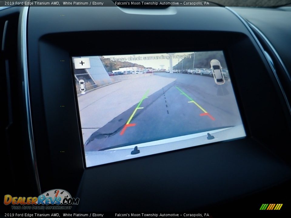 2019 Ford Edge Titanium AWD White Platinum / Ebony Photo #25