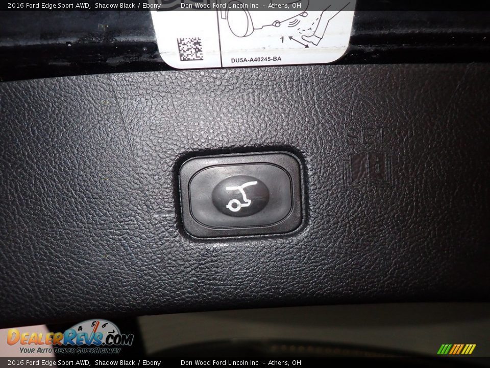 2016 Ford Edge Sport AWD Shadow Black / Ebony Photo #15