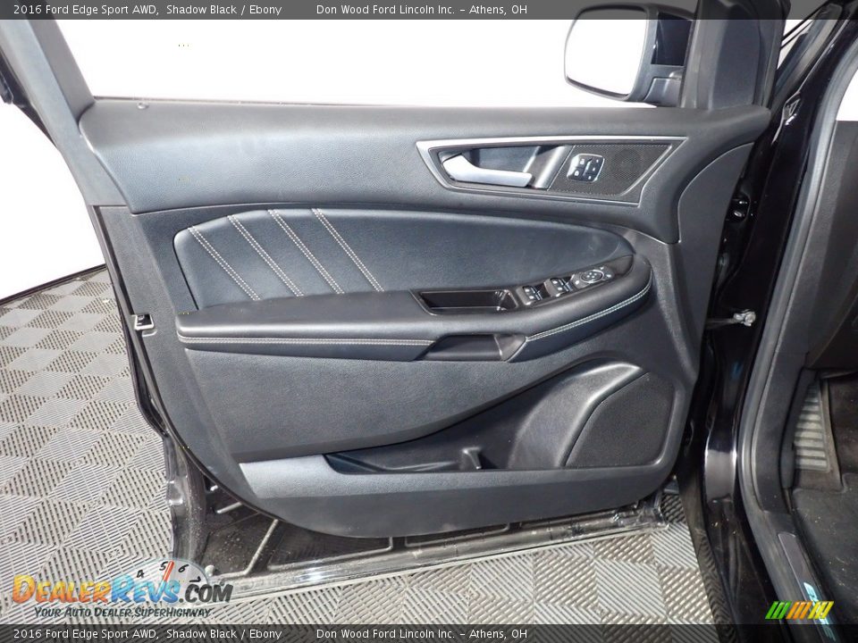2016 Ford Edge Sport AWD Shadow Black / Ebony Photo #18