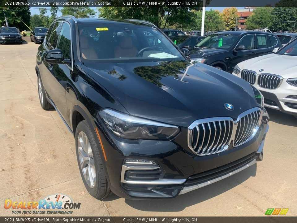 2021 BMW X5 xDrive40i Black Sapphire Metallic / Cognac Photo #1