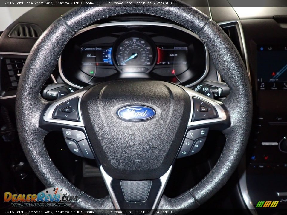 2016 Ford Edge Sport AWD Shadow Black / Ebony Photo #32