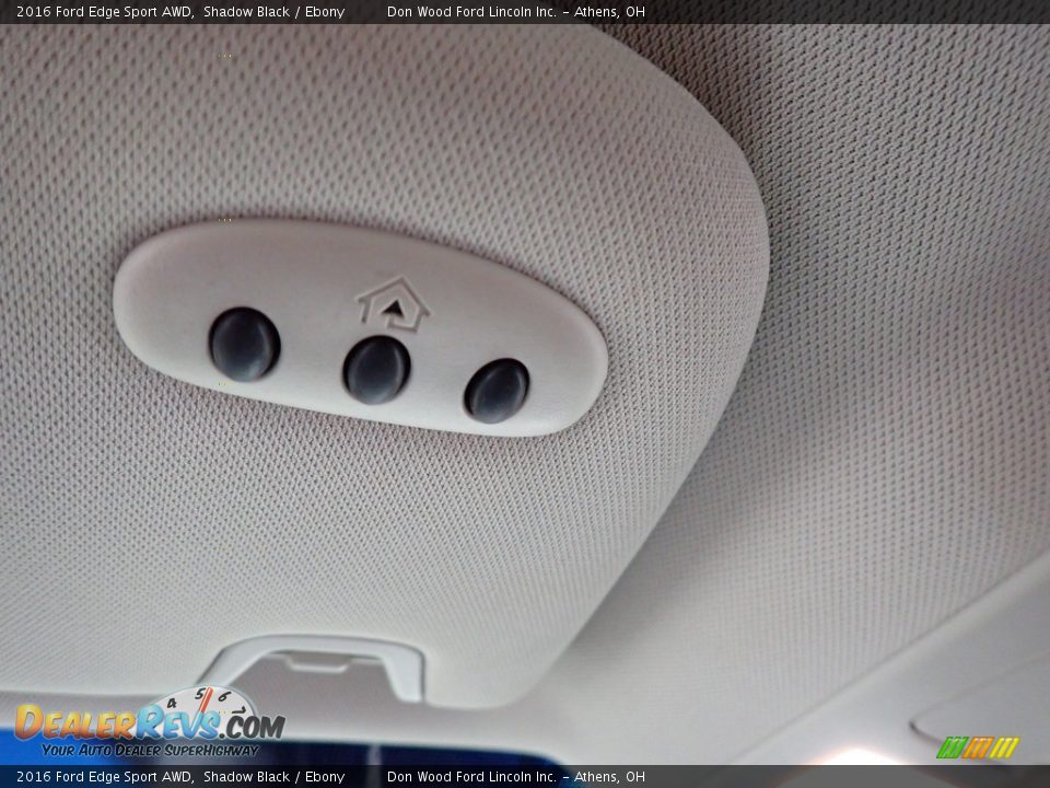 2016 Ford Edge Sport AWD Shadow Black / Ebony Photo #36