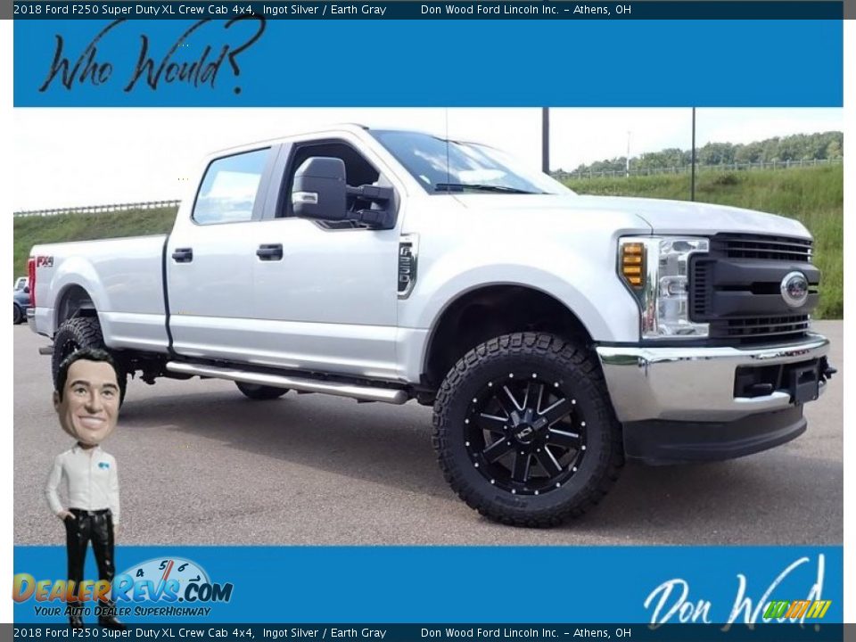 2018 Ford F250 Super Duty XL Crew Cab 4x4 Ingot Silver / Earth Gray Photo #1