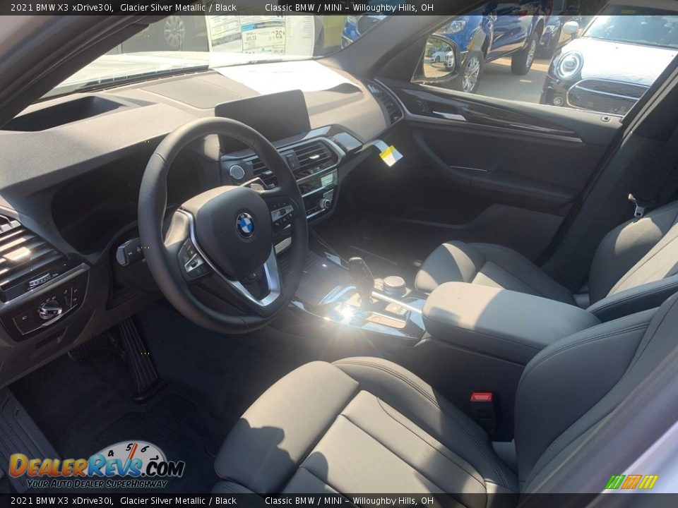 2021 BMW X3 xDrive30i Glacier Silver Metallic / Black Photo #3