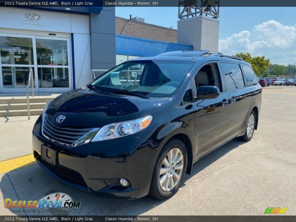 2011 Toyota Sienna XLE AWD Black / Light Gray Photo #1