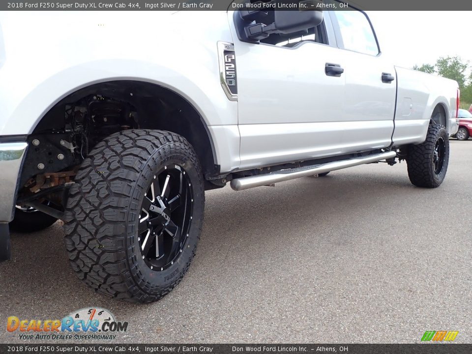 2018 Ford F250 Super Duty XL Crew Cab 4x4 Ingot Silver / Earth Gray Photo #8