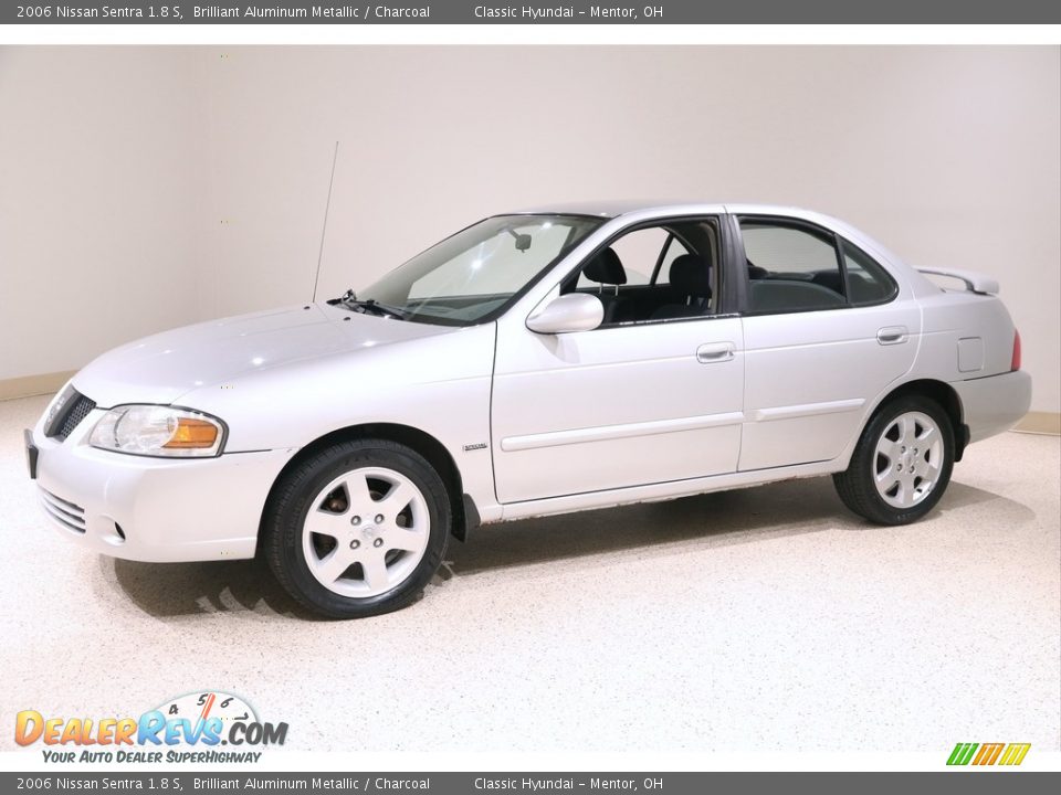 2006 Nissan Sentra 1.8 S Brilliant Aluminum Metallic / Charcoal Photo #3