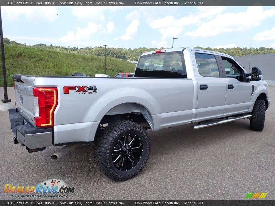 2018 Ford F250 Super Duty XL Crew Cab 4x4 Ingot Silver / Earth Gray Photo #13