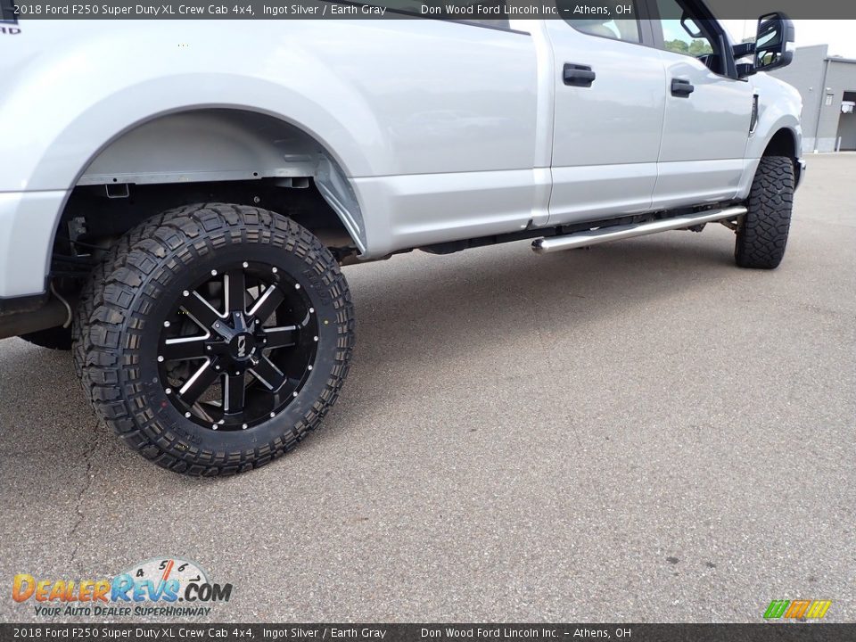 2018 Ford F250 Super Duty XL Crew Cab 4x4 Ingot Silver / Earth Gray Photo #14
