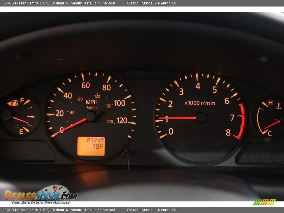 2006 Nissan Sentra 1.8 S Brilliant Aluminum Metallic / Charcoal Photo #7