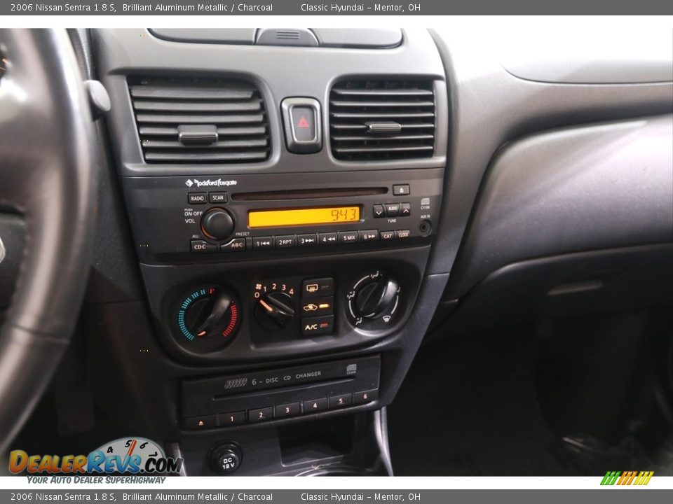 2006 Nissan Sentra 1.8 S Brilliant Aluminum Metallic / Charcoal Photo #10