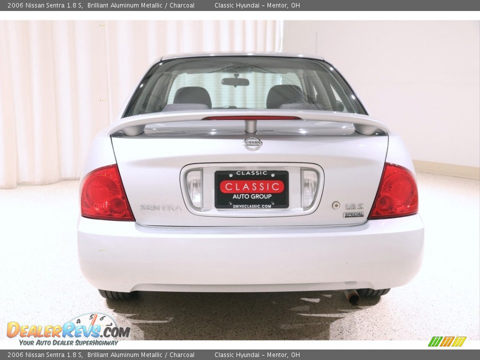 2006 Nissan Sentra 1.8 S Brilliant Aluminum Metallic / Charcoal Photo #15