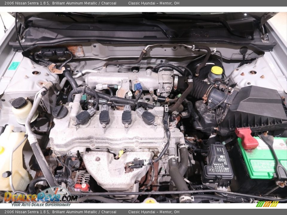 2006 Nissan Sentra 1.8 S Brilliant Aluminum Metallic / Charcoal Photo #16