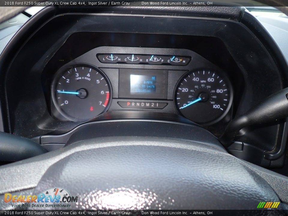2018 Ford F250 Super Duty XL Crew Cab 4x4 Ingot Silver / Earth Gray Photo #25