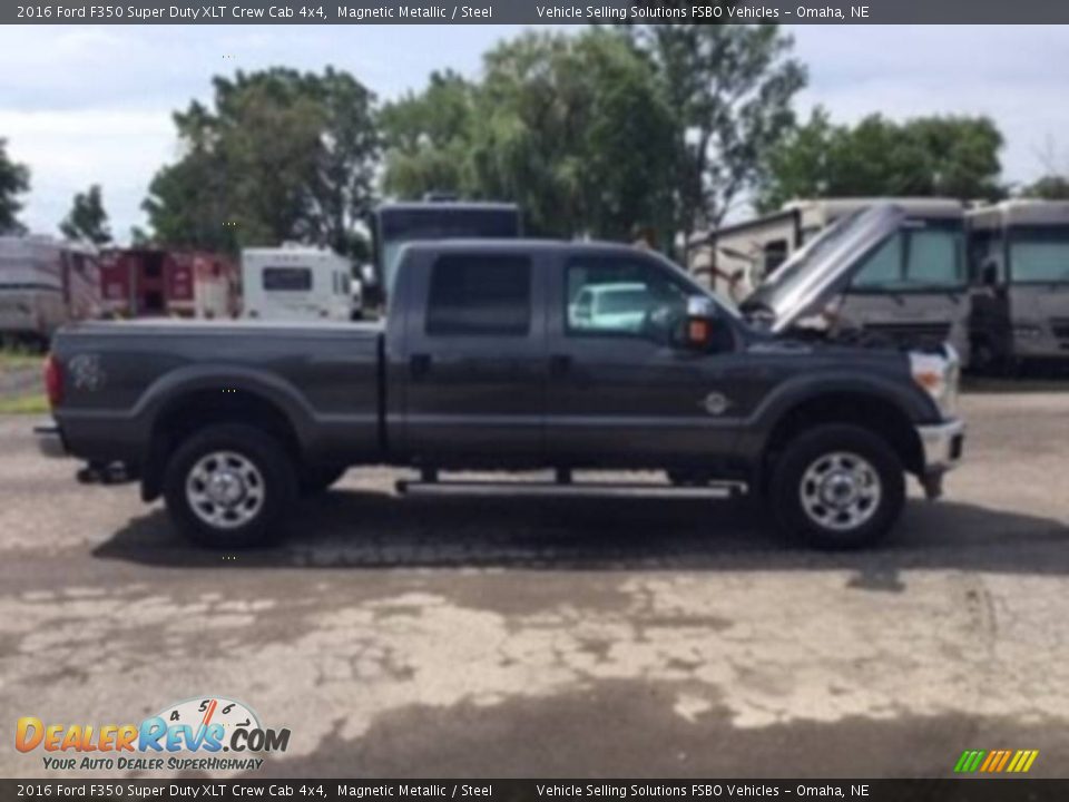 2016 Ford F350 Super Duty XLT Crew Cab 4x4 Magnetic Metallic / Steel Photo #5