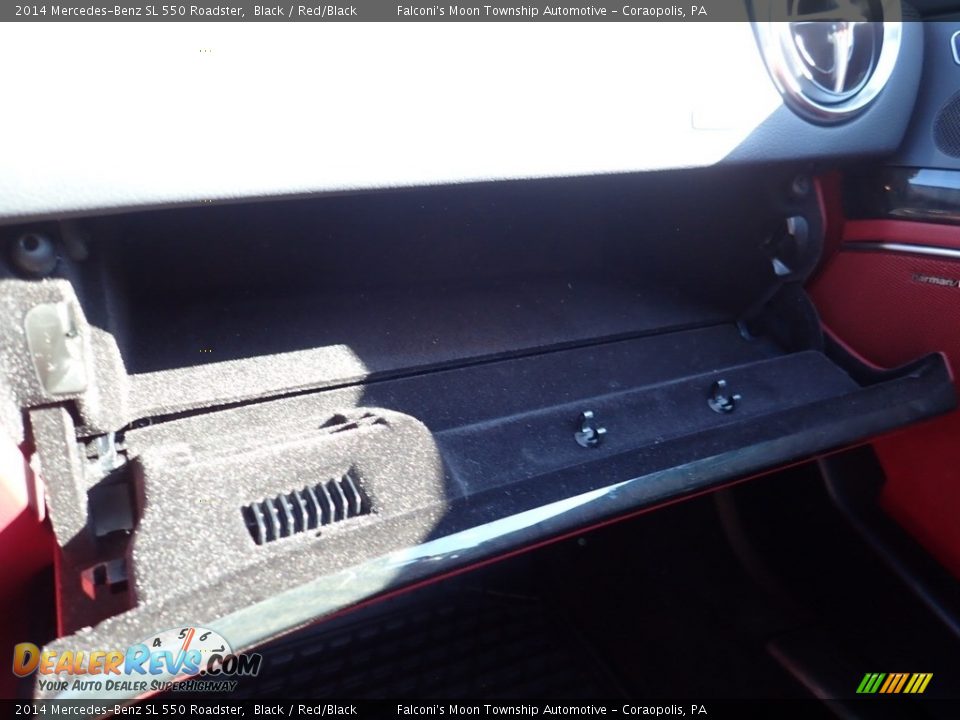 2014 Mercedes-Benz SL 550 Roadster Black / Red/Black Photo #11